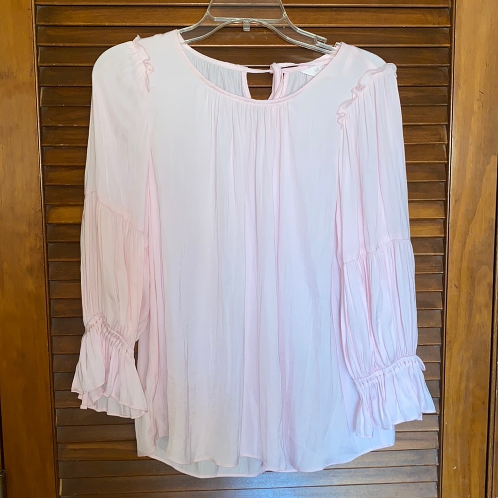LC Lauren Conrad Light Pink Blouse